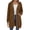 BJ36_Brown, variant on Lumtrix Long Hoodies for Women Zip Up Tunic Sweatshirt Cute Fall Jackets | Oversized Sweatshirt Travel Hoodie Lightweight Workout Jackets White XL