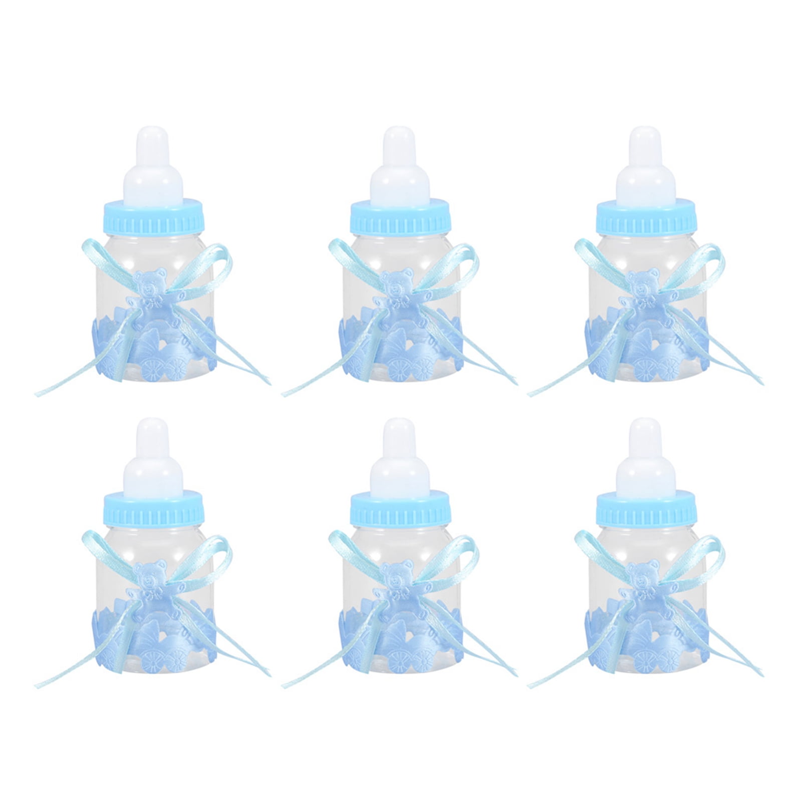 2 Colors Mini Decorations Fillable Bottles, Baby Shower Bottles