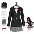 thumbnail image 2 of Gogo Yubari Cosplay Beautiful Girl Bodyguard Movie Costume Black School Uniform Set Halloween Carnival Costume, 2 of 5