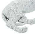 thumbnail image 6 of DecMode Glam Polystone Silver Lying Leopard Sculpture, 13"W x 9"H, 6 of 9