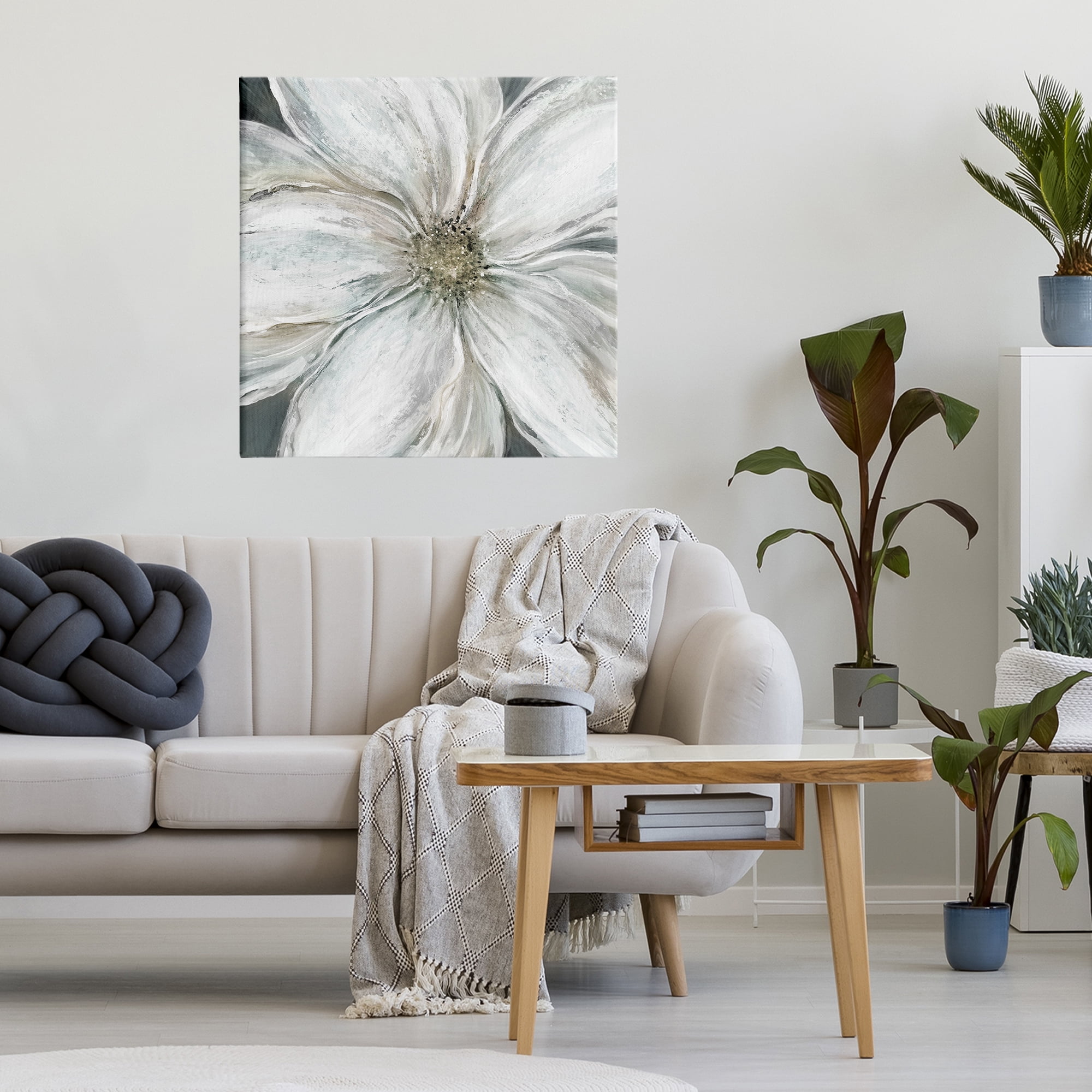 Stupell Industries Closeup Serene White Blossom Canvas Wall Art, design by Carol Robinson