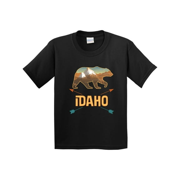 Inktastic Idaho Vacation Bear Silhouette Youth T-Shirt