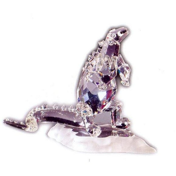 971-65 4.01 L x 4.33 H in. Crystal Dinosaur Animals Figurines