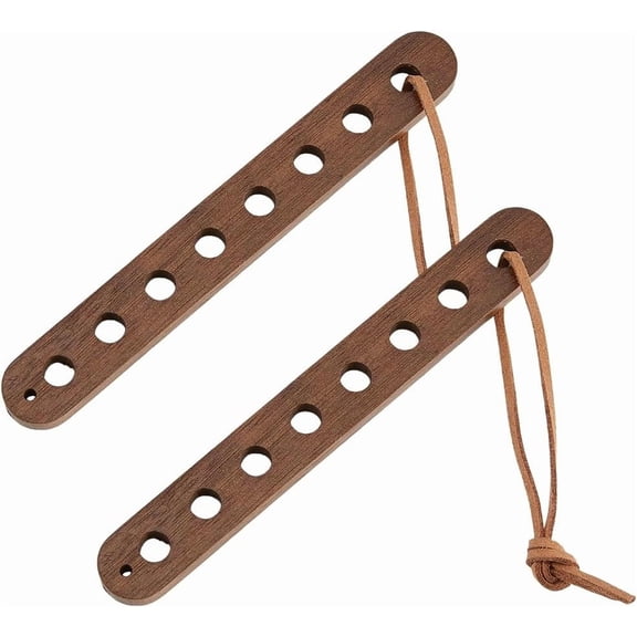 2Pcs Wooden Yarn Divider Weaving Separator 30CM Flat Suede Cord Crochet Yarn Tender Knitting Yarn Organizer for Multiple Colors Knitting and Crocheting diy