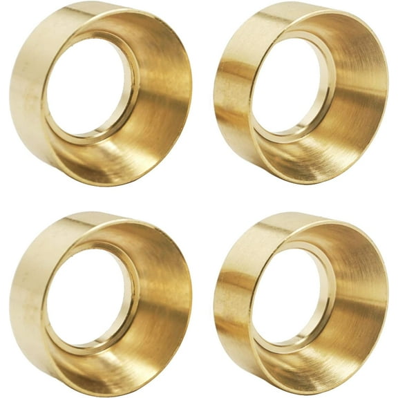 4Pack Brass RC Wheel Weights Balance Counterweight Upgrade Parts Compatible with Axial Scx24 90081 1/24 Crawler Car