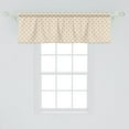 thumbnail image 2 of Ambesonne Ecru Window Valance, Pastel Tones Simplistic Stars, 42" x 18", Ecru and Champagne, 2 of 3