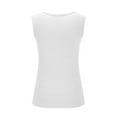 thumbnail image 4 of Ohufall Ribbed Tank Tops for Women Fashion Solid Color Casual Sleeveless Square Neck Blouses Summer Slim Fit Breathable Sleeveless Straps Undershirts, 4 of 4
