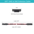 thumbnail image 2 of Cable de extensión SPARKING SAE a SAE 16 AWG de 20 pies para panel solar, 2 of 7