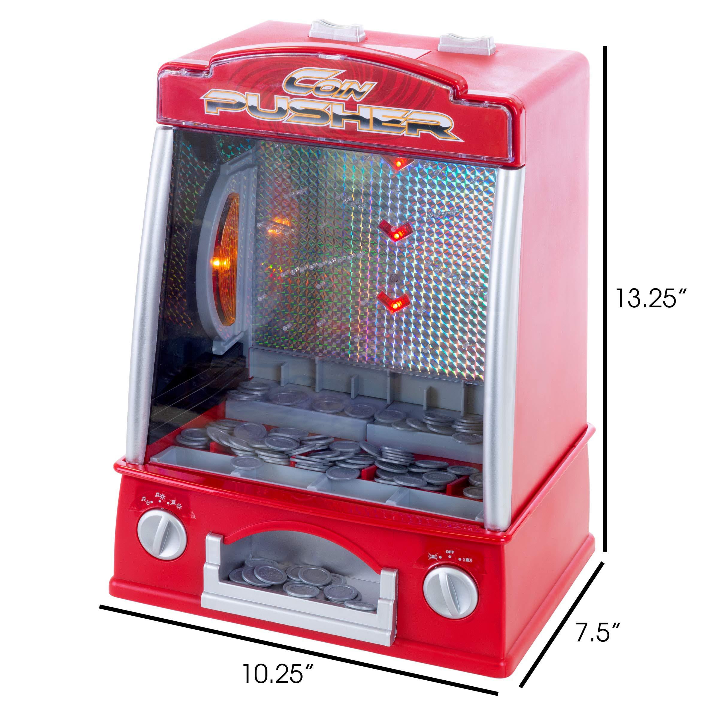 Hey Play 80-TX65214 Coin Pusher Miniature Arcade Game - Walmart.com