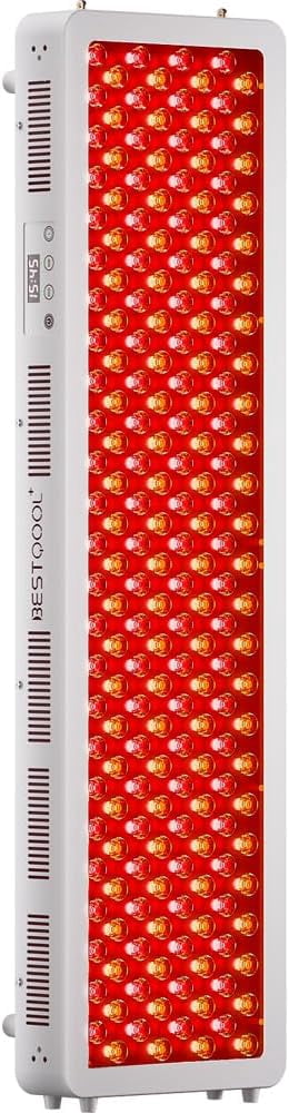 CNV 340W Red Light Therapy Device for Body & Face | 4 Wavelengths Near Infrared Therapy Lamp | Dual Chip 200 Elite LEDs | High Power Home Red Light Panel