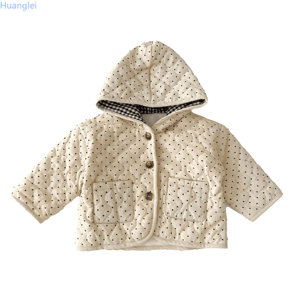 Huanglei Boys Girls Down Coat Lightweight Down Jacket Button Type Winterchildren Snowsuit Jackets for Kids 18-24 Months