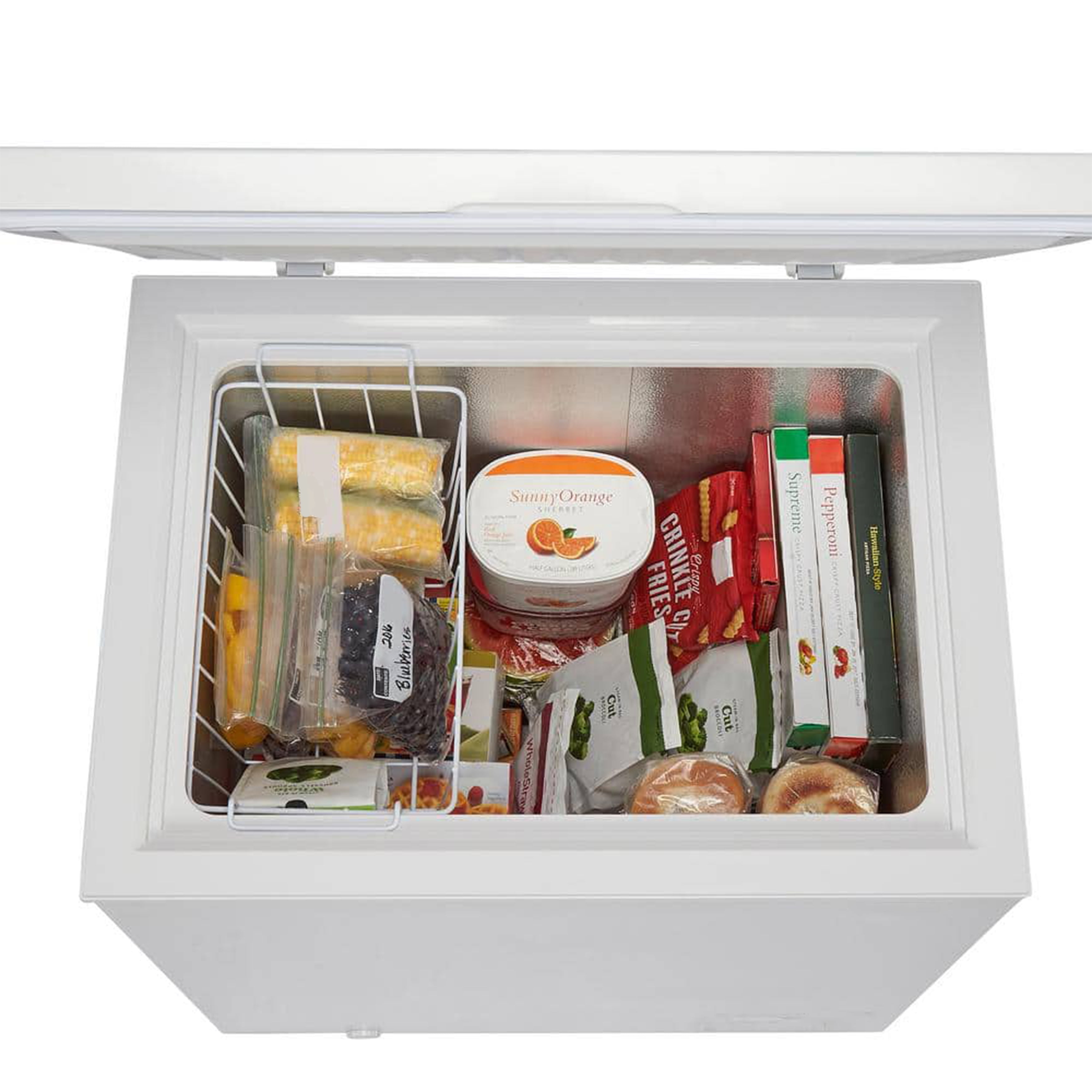 Elite Kitchen 25 in. Single Door Chest Freezer 5.2 Cu.Ft. Food Freezer in White CSA
