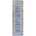 thumbnail image 6 of BoutiqueRugs Ghita Bordered Recycled Blue Area Rug - Mocha, Charcoal, Rose Cream - 27" x 45", 6 of 8