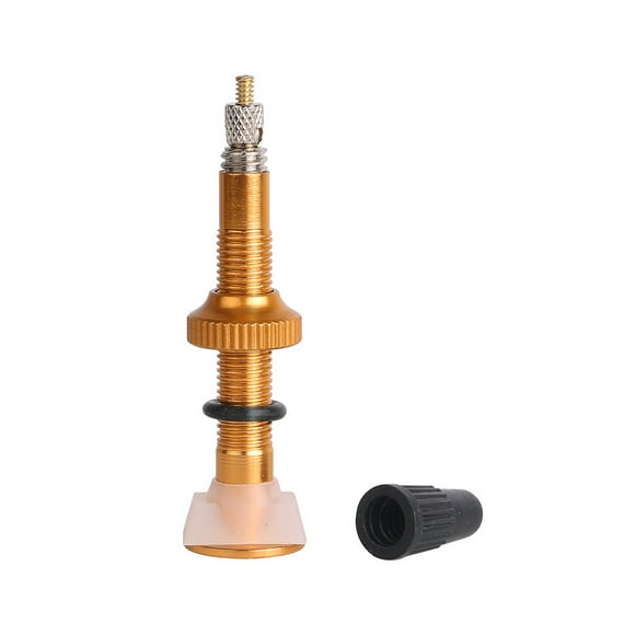 VONKY Valve de Pneu Noyau de Roue Accessoires de Vélo Buse Multicolore Taille Design Démontable Pièce de Rechange Tige Tubeless Or