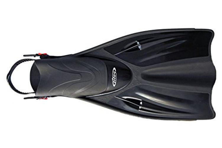 Tilos Getaway Snorkeling Fins Open Heel Fins with Mesh Bag Extra Wide Foot Pocket 