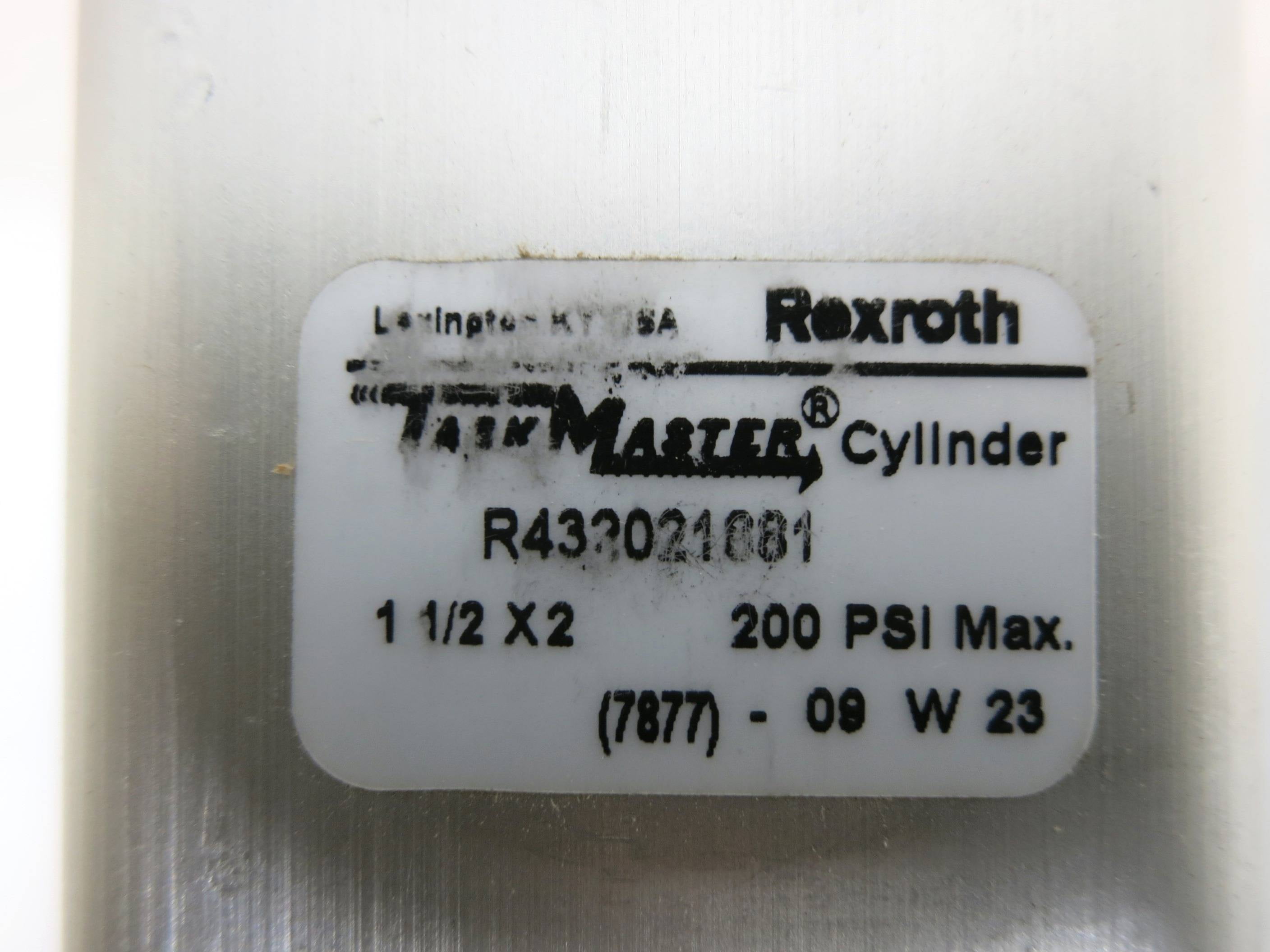 Rexroth TASKMASTER Cylinder TM-134000-03030 2 1/2" x  3” Stroke 200 PSI Max  6B 