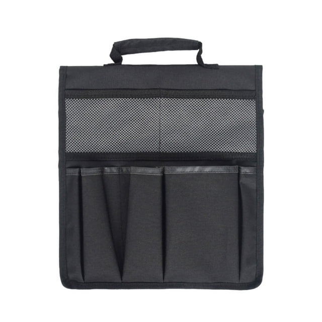 Transemion Sacs de Rangement Portables avec Espace de Rangement Ample Sac à Outils de Jardin Pliable Durable Noir 1Ensemble