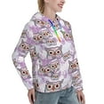 thumbnail image 6 of Kdxio Owl And Floral Print Womens Oversized Hoodies Sweatshirts Hooded Pullover Tops Sweaters Casual-XX-Large, 6 of 7