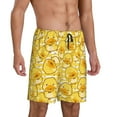 thumbnail image 2 of Fotbe Cool Duck With Yellow Strip Pantalones Cortos de Pijama para Hombre, Ropa de Dormir, Pantalones de Pijama Cortos para Hombre-Small, 2 of 6