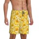 thumbnail image 2 of Balery Cool Duck With Yellow Strip Pantalones cortos de pijama de punto de algodón para hombre con cinturilla y bolsillos-XX-Large, 2 of 6