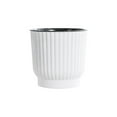 thumbnail image 1 of Self Watering Planter, Staron 2026 Automatic Pot with Self Absorbing Technology, Durable Resin Round Vertical Pattern Desktop Flower Pot for Succulents Roses, 1 of 2