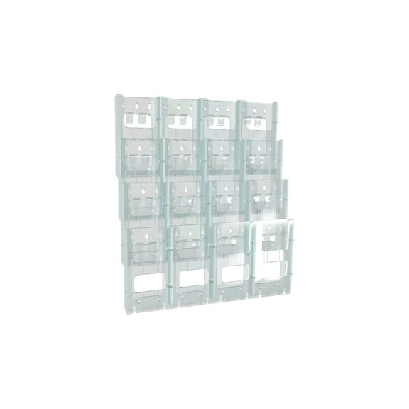 Azar Brochure Holder Clear Plastic 252324