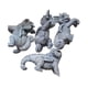 thumbnail image 3 of Decoración de macetas Jadeshay 4 piezas figuras de dinosaurios de resina modelo de taza colgante, 3 of 7