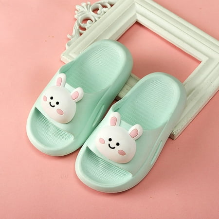 

TMOYZQ Children Summer Cartoon Animals Slippers Baby Bathing Shoes For Boys Girls In The Bathroom