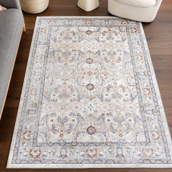 nuLOOM Lyric Medallion Machine Washable Area Rug, 10' x 14', Lyric Rust