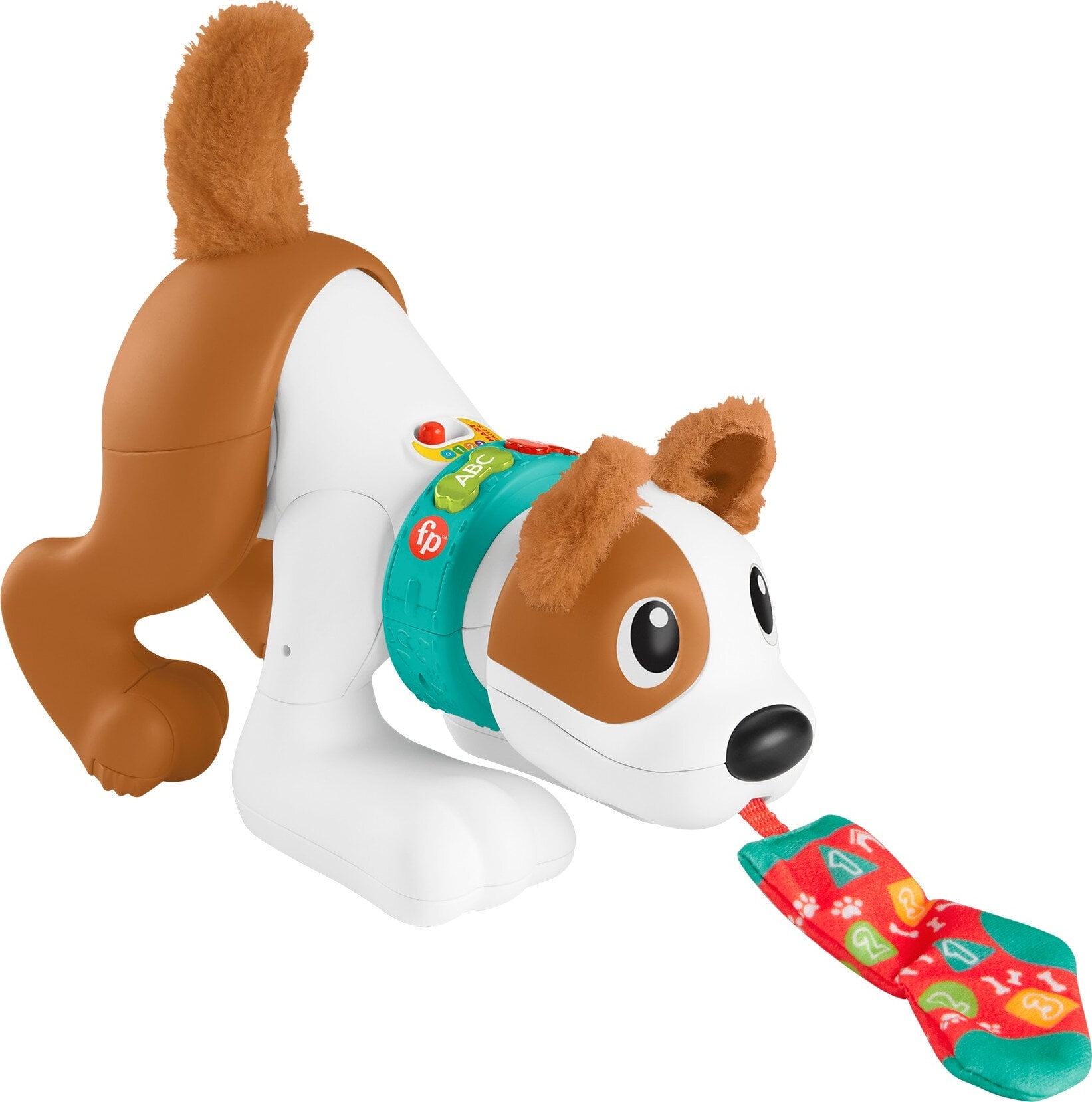 Fisher-Price 123 Crawl With Me Puppy Electronic Learning Toy with Music & Lights for Infants