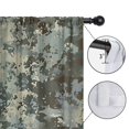 thumbnail image 4 of Blackout Kids Curtains,Gray Green Camo Textured Pattern Childrens Insulated Curtains Set Of 2,Bedroom Essentials,Toddler Room Decor 52"x63", 4 of 5