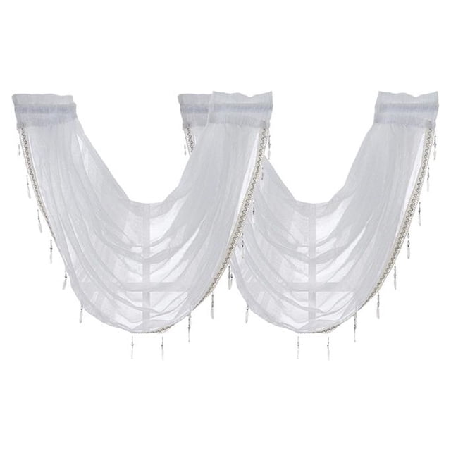 2x Cenefa de Cortina con Bolsillo de Varilla de , 57 '' X 37 '',