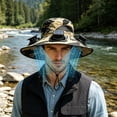 thumbnail image 5 of BingTong 3-in-1 Hands-Free Solar Fan Hat,Wide Brim Sun Hat With 3 Solars Fan,UPF 50+ Removable&Type-C Charge,Outdoor Cooling Fisherman Hat For Fishing Cycling Garden E, 5 of 7