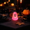 thumbnail image 3 of Halloween Mini Resin Ghost Figures Table Decorations, 3PC Luminous Transparent Cute Ghost Miniatures with Glow for Desk Car Terrarium DIY Scatter, Vintage Halloween Decor, Spooky Decor, 3 of 6