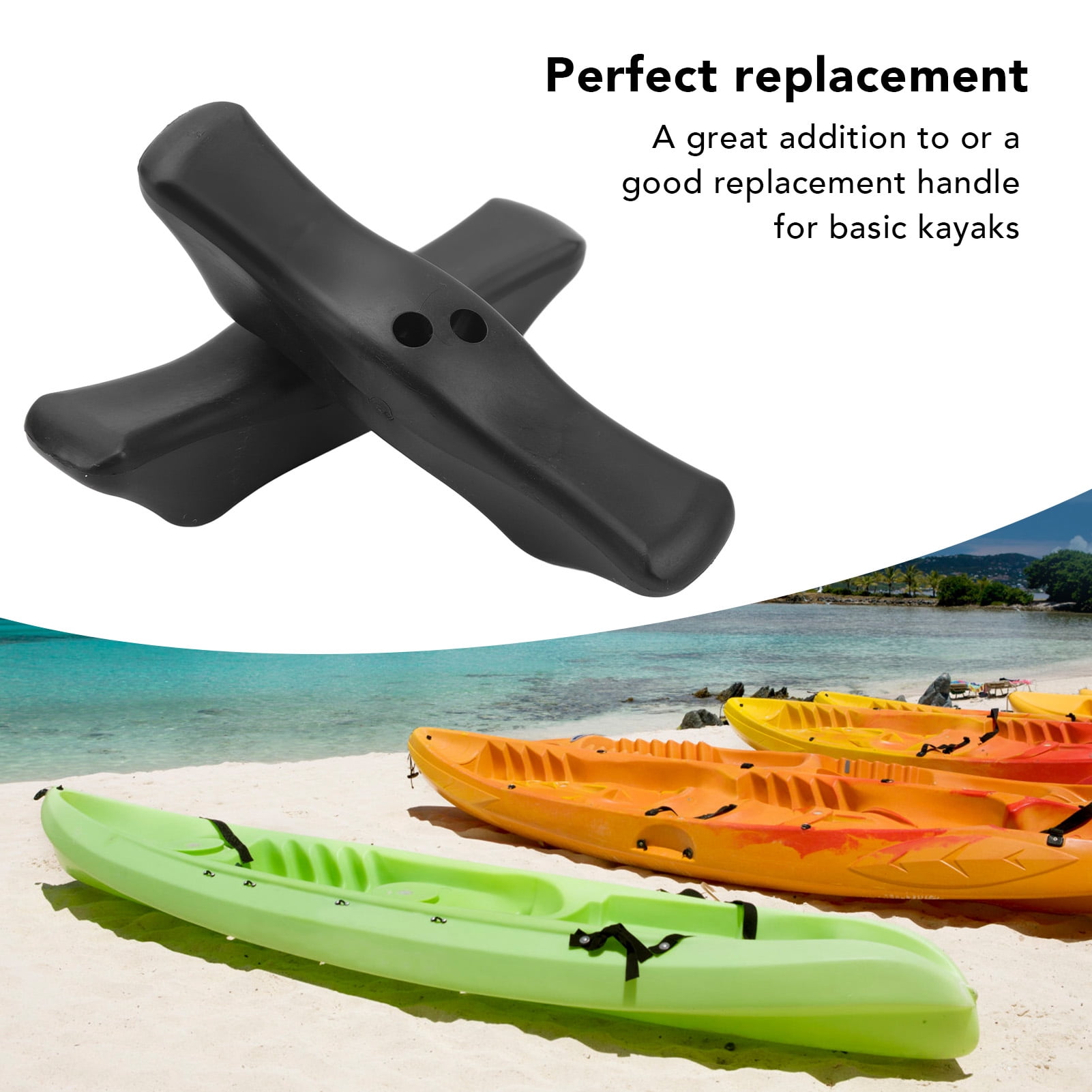 Poignée De Kayak De Remplacement - Paire De 2 - Caoutchouc Et Nylon - Longueur 25 Cm - Antidérapante Et Facile à Installer - Pour Valise, Porte, Bagage Aussi