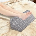 thumbnail image 4 of Ergonomic R Shape Bed Rest Pillow, Elderly Patient Positioning Cushion, Triangular Support Wedge, 50x25x15cm Polyester Cotton Fill with Hidden Zipper, for Bedridden Care And Postpartum Recovery, 4 of 6