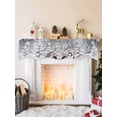 thumbnail image 2 of Grey Christmas Mantel Scarf Fireplace Decorations for Living Room, Gnomes Xmas Snowflake Gifts Winter Fireplace Mantel Scarf Cover Runner for Halloween/Thanksgiving/Christmas Decor 90"x17", 2 of 6
