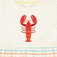 thumbnail image 4 of Inktastic Lobster Distressed Ocean Creature Girls Baby Dress, 4 of 5