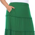 thumbnail image 4 of White Mark Jupe Maxi à Volants Taille Haute pour Femme, 4 of 5