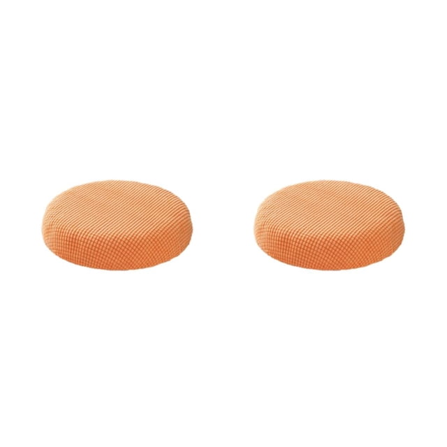 relayinert Coussin Rond Légèrement Imperméable pour Relaxation Housses de Siège Douces Imperméables orange 2Ensemble