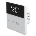 thumbnail image 3 of Termostato inteligente con control por voz, control de temperatura con WiFi y pantalla táctil, 90-240 V, para uso doméstico, en blanco y negro, 3 of 8