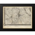 thumbnail image 2 of Unknown 14x12 Black Modern Framed Museum Art Print Titled - Map of London Grid XIII, 2 of 5