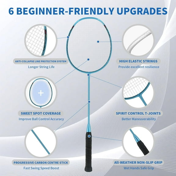 Professional Badminton Racket 5U, Full Carbon Fiber Design for Enhanced Performance