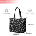 thumbnail image 4 of Black Gothic Skull Star Pattern Travel Tote Bags for Women Carry On,Large Weekender Bags for Women Travel,Multi Functional Duffle Bag for Work,Shopping,Sports, 4 of 5