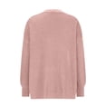 thumbnail image 6 of Juebong Womens Oversized Cardigan Sweaters Casual Long Lantern Sleeve Cardigans Open Front Chunky Knit Fall Sweater Coats Pink,L, 6 of 7