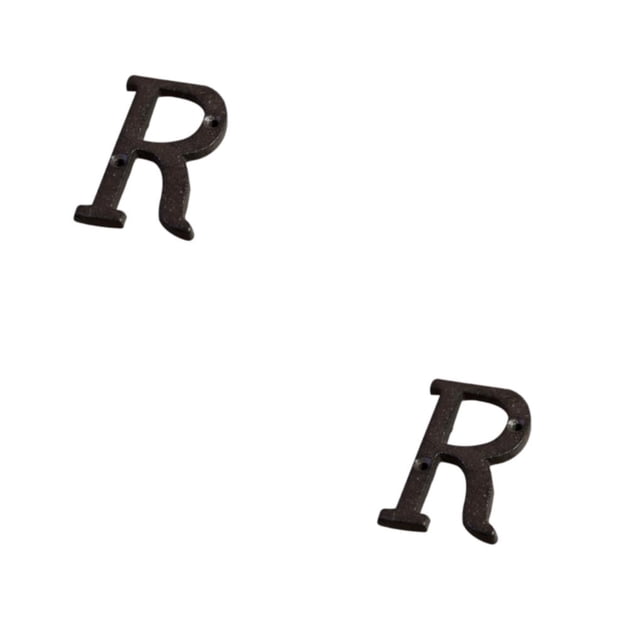 Transemion Iron Decoration Doorplate Wide Range Of Uses And Effective Decoration Metal House Numbers Retro 3D Sign House Sign R 2Set