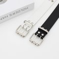 thumbnail image 4 of Korean version hollow punk casual belt women's fashion star gas eye decoration hip hop double row belt women's gift, 4 of 6