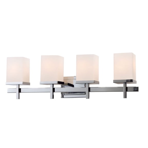 2154SWPC Maxim Lighting Tetra-4 Light Bath Vanity-30 Inches wide by 9 inches high-Polished Chrome Finish