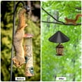 thumbnail image 2 of Lingsida 16'' Squirrel Baffle for Bird Feeder Pole, Outdoor Squirrel Guard Baffle Cover with Hook, Outside Pole Mount Bird House Guard Stopper, Black, 2 of 6