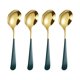 thumbnail image 2 of melotizhi Round Spoon 304 Stainless Spoon Fork Household Cute Small Soup Spoon Thick Round Bottom Eating Spoon, 2 of 9